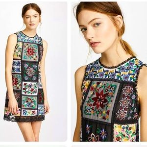 Alice + Olivia Marcelina Patchwork Tunic Dress